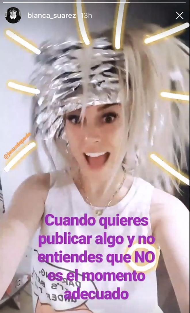 Blanca Suárez cambia de 'look' y lo anuncia así