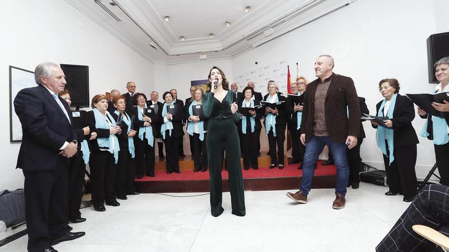 Queiman e Pousa con el Coro Xuntanza de Alcobendas. // M. Seixas