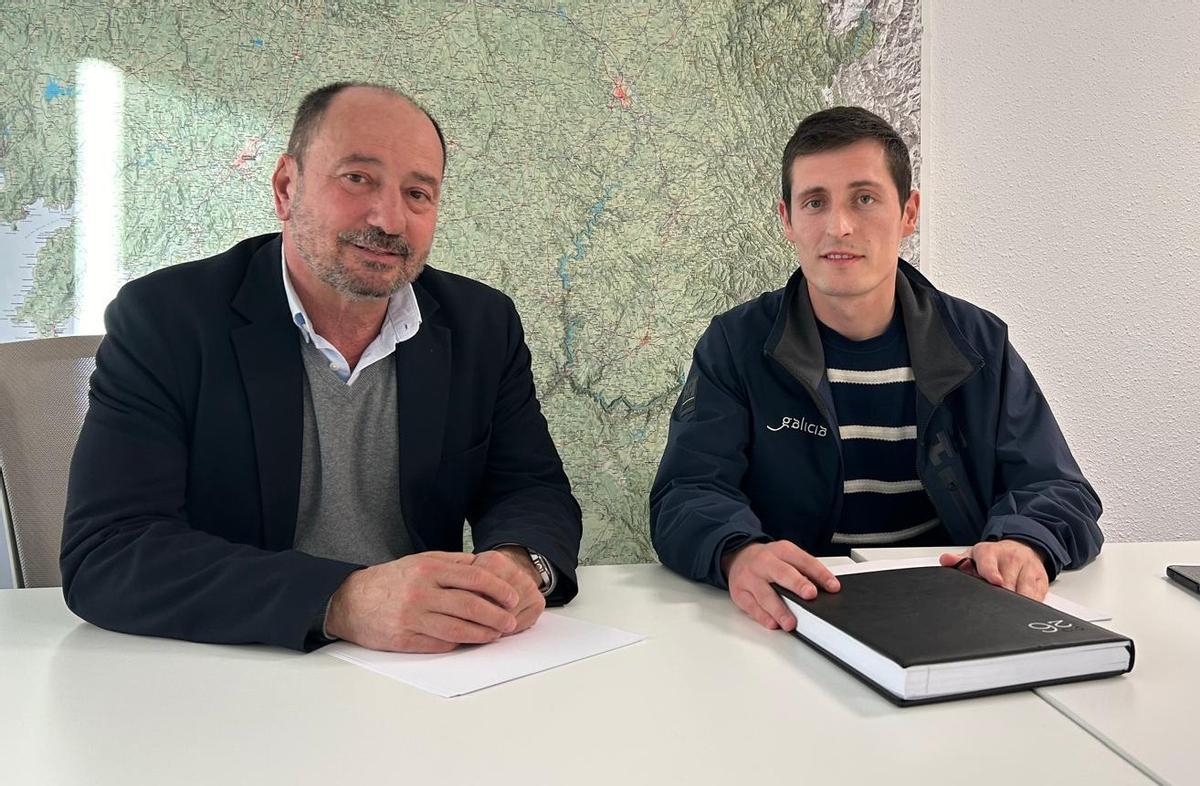 Xosé Manuel Merelles, esquerda, e Luis Insua.