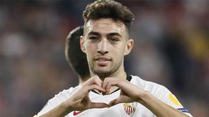 Munir puso la guinda a la goleada del Sevilla