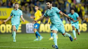 Gündogan celebrando su gol ante Las Palmas