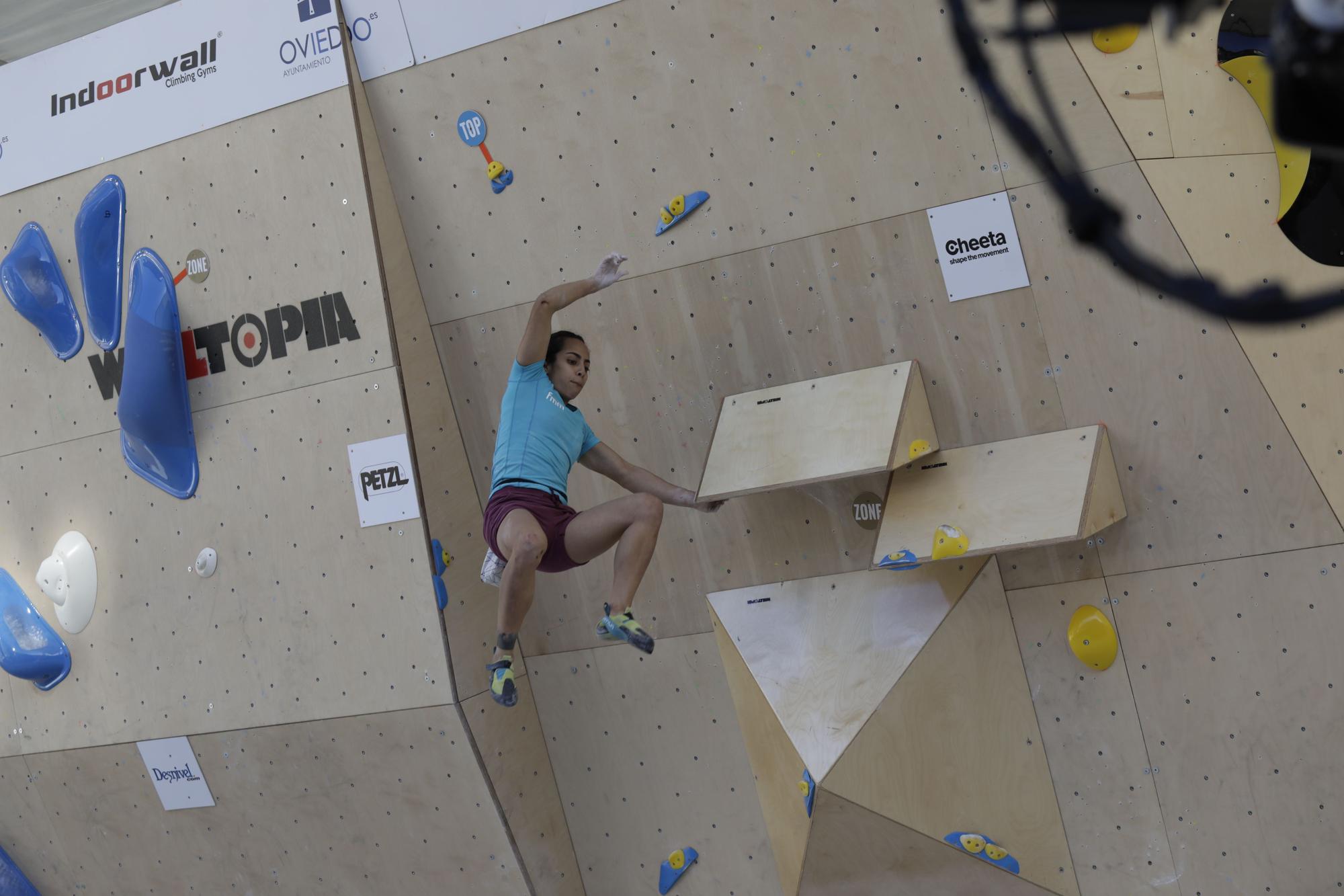 Así se vivió la primera prueba de la Copa de España de escalada en Oviedo