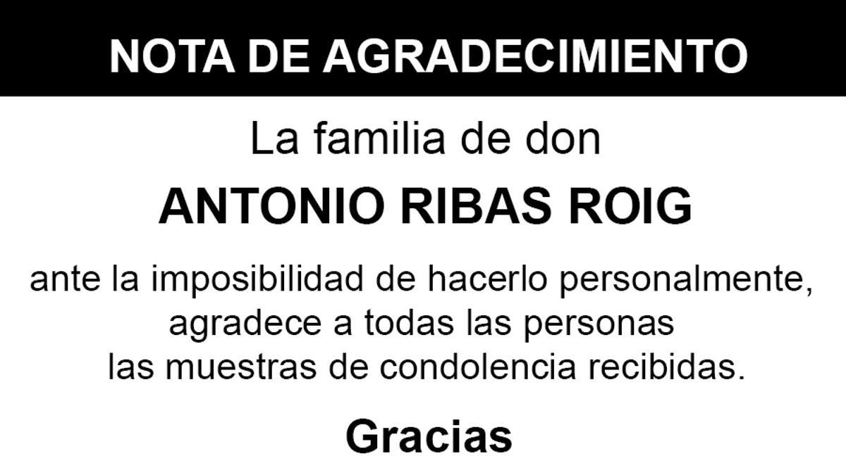 Nota Antonio Ribas Roig