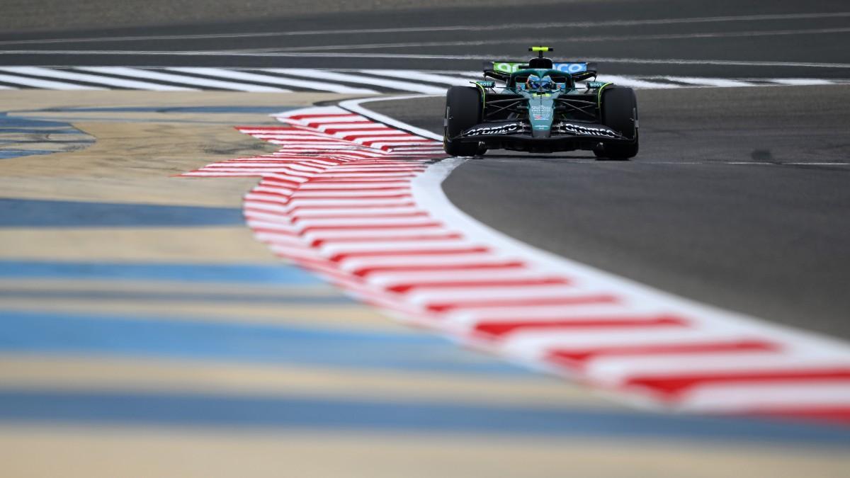 Alonso , esta mañana en acción en Bahrein