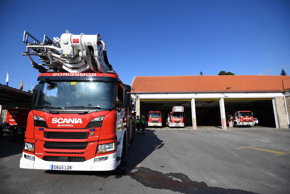 Los bomberos de Pontevedra, pioneros en equipación tecnológica