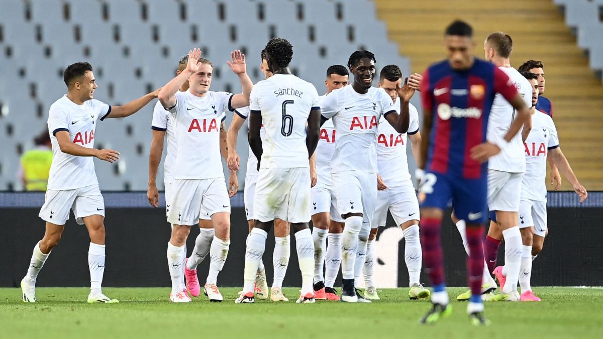 Oliver Skipp, goleador del Tottenham en el Gamper