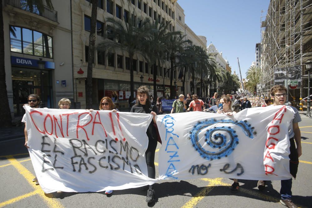 Manifestación antirracista en València