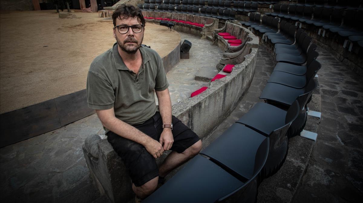 Oriol Broggi, en el Teatre Grec, este viernes. Oriol Broggi, en el Teatre Grec, este viernes.