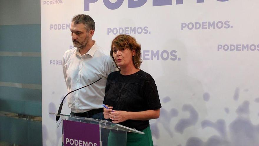 María Giménez durante su comparecencia.