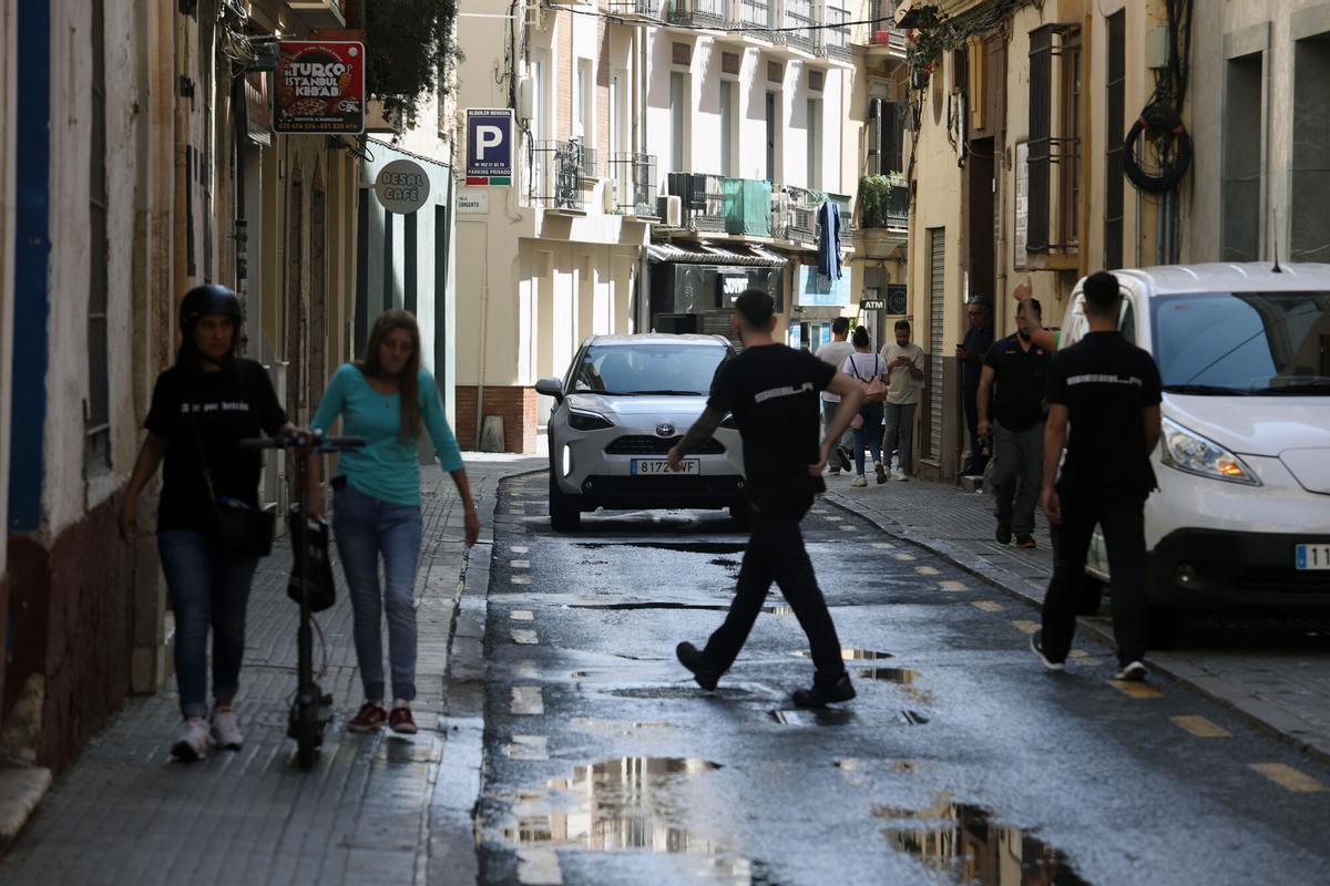 MLG 10-10-2022.-Cambio de sentido del tráfico en calle Ollerías.-ÁLEX ZEA