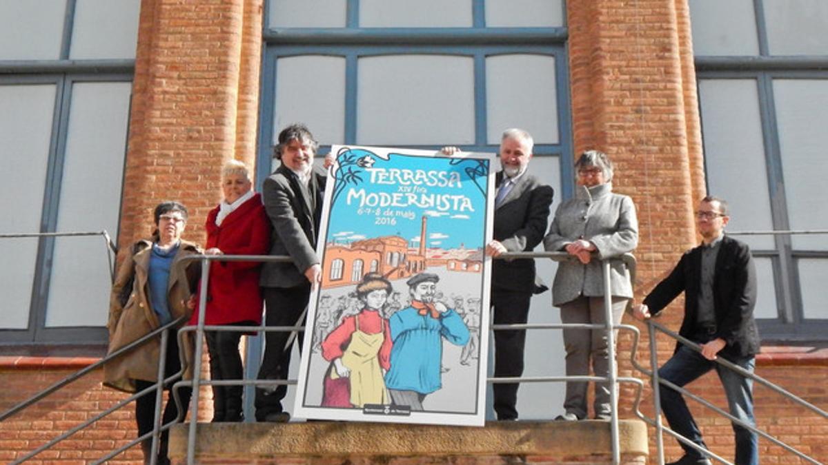 El diseñador Marc Andrés es el autor del cartel de la Fira Modernista 2016 de Terrassa.