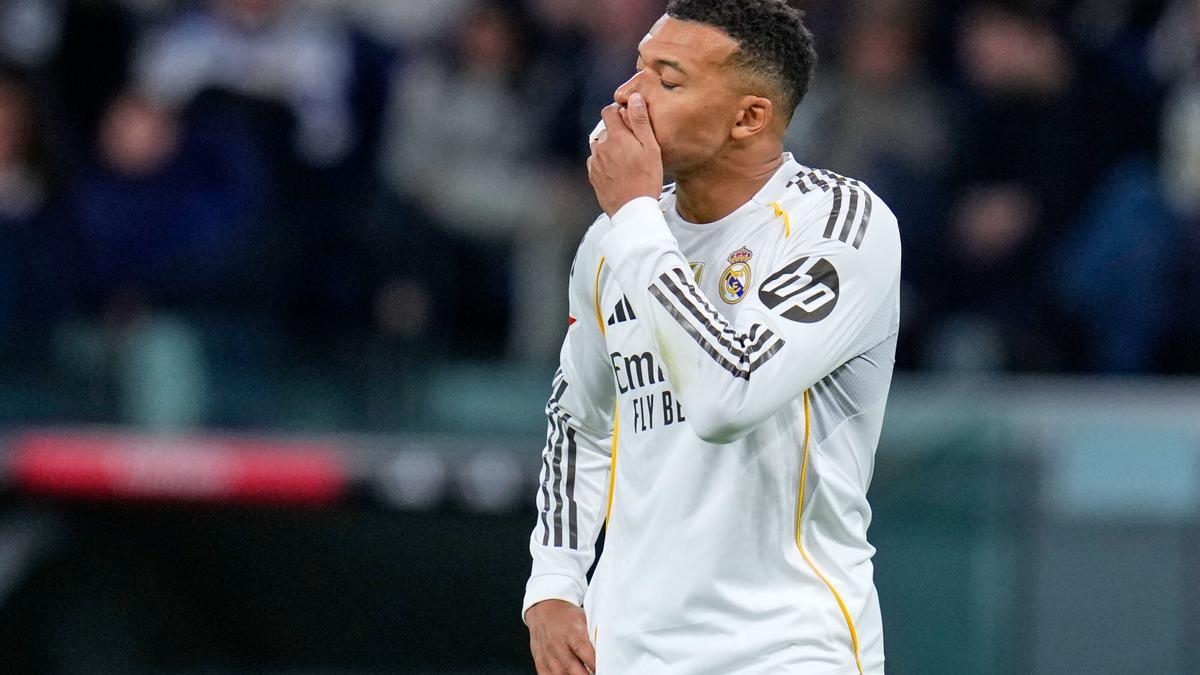 Mbappé, durante el partido ante el Celta