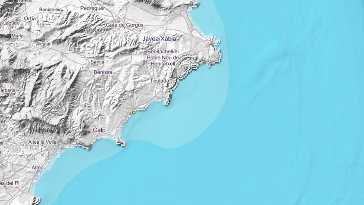 Seísmo de 2 grados en Calp