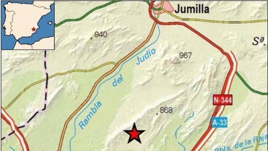 Se deja sentir un terremoto de magnitud 2 en Cieza