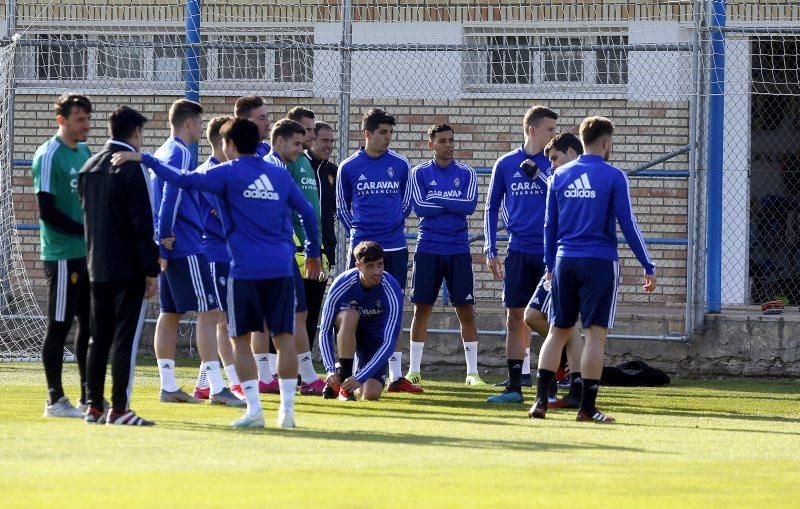 Entrenamiento del Real Zaragoza, 25 de febrero