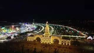 Las espectaculares imágenes de la Feria de Córdoba desde el aire
