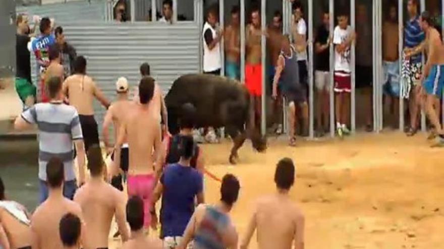 Un herido grave en las fiestas de los Bous a la Mar