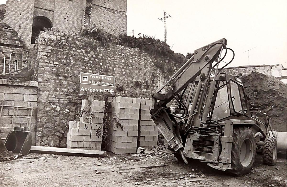 Así fue la polémica rehabilitación del Teatro Romano de Sagunt.