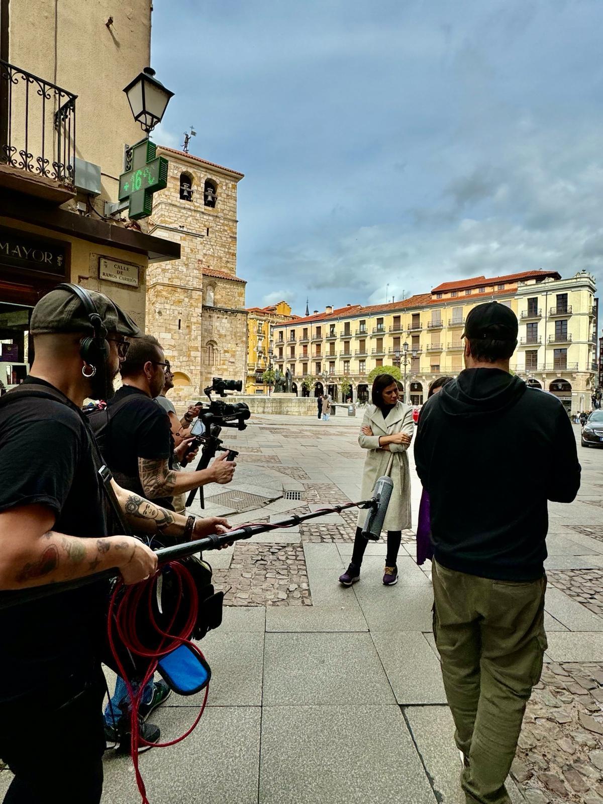 La periodista Ana Pastor en Zamora.