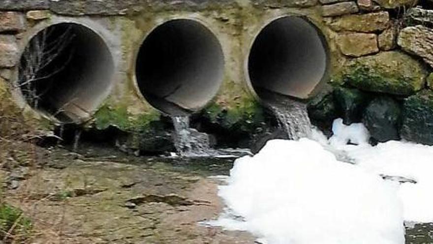 La riera de la Tosca sovint baixa bruta i arrossegant escuma