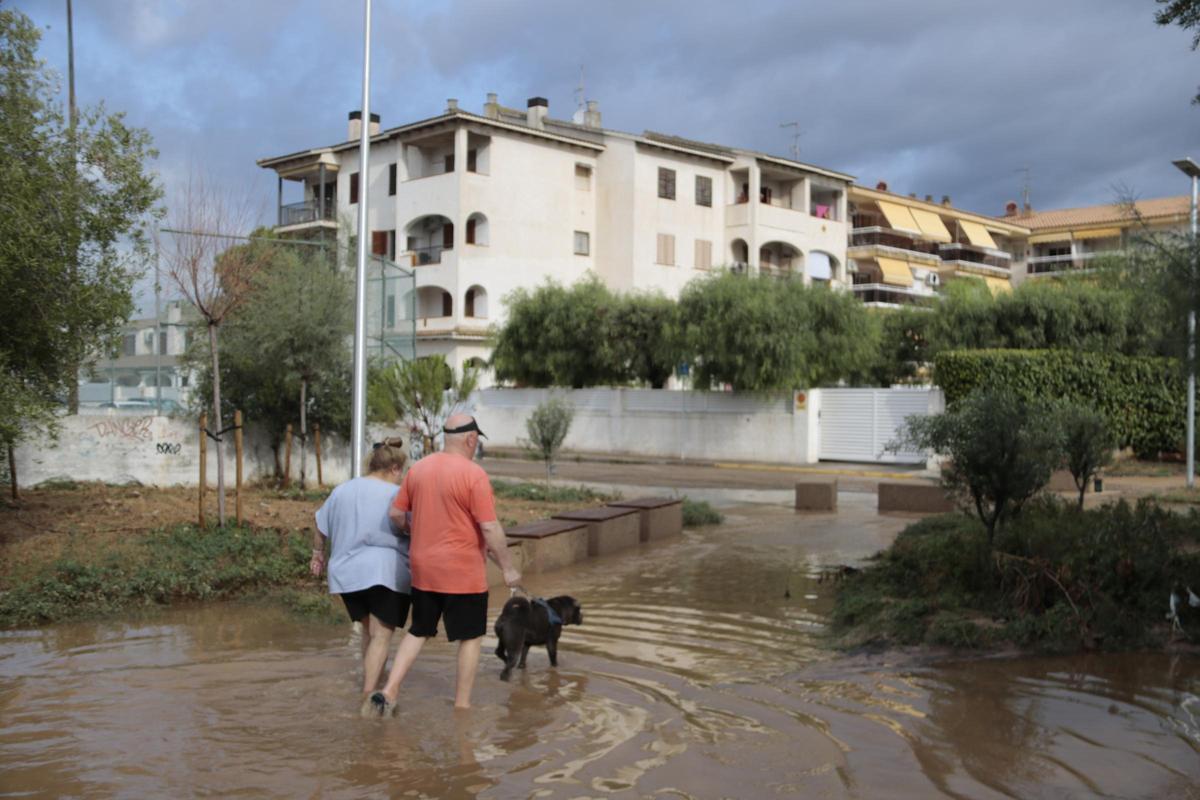 Les imatges de les pluges torrencials al sud de Catalunya Les imatges de les pluges torrencials al sud de Catalunya