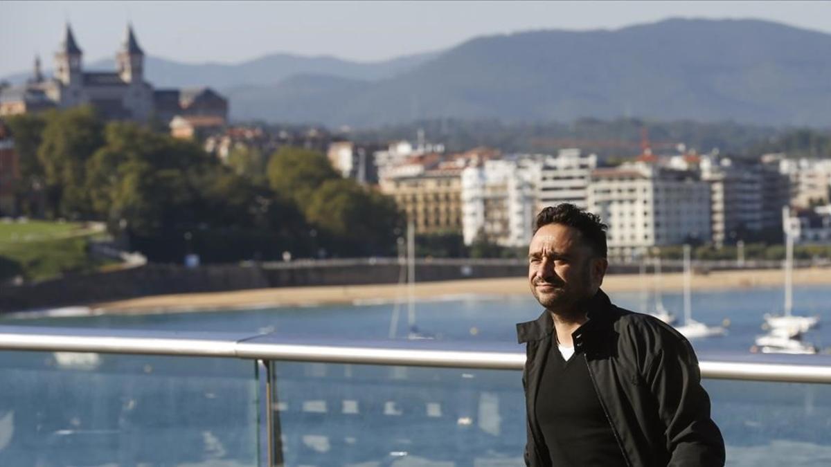 J. A. Bayona, en el festival de San Sebastián, donde ha presentado 'Un monstruo viene a verme', que se estrena el 7 de octubre.