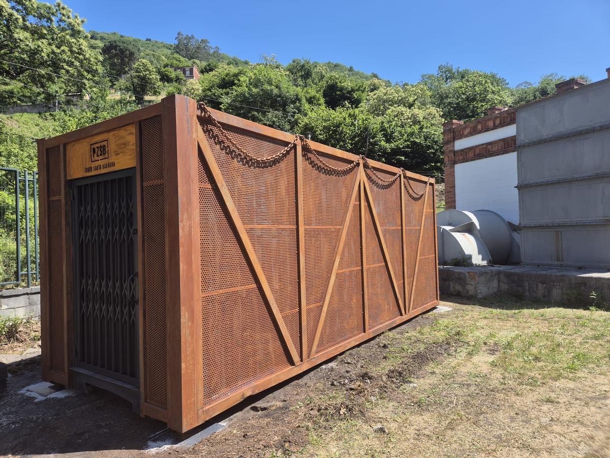 La estructura que acogerá la sala inmersiva.