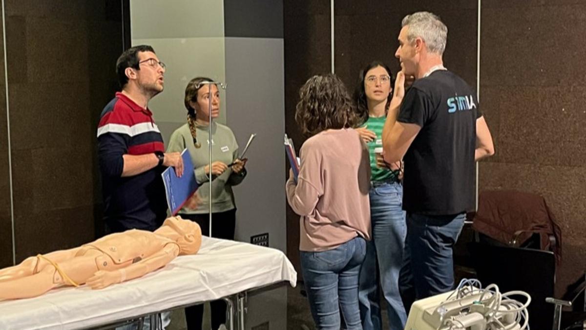 Una de las sesiones formativas en el Hospital de Dénia