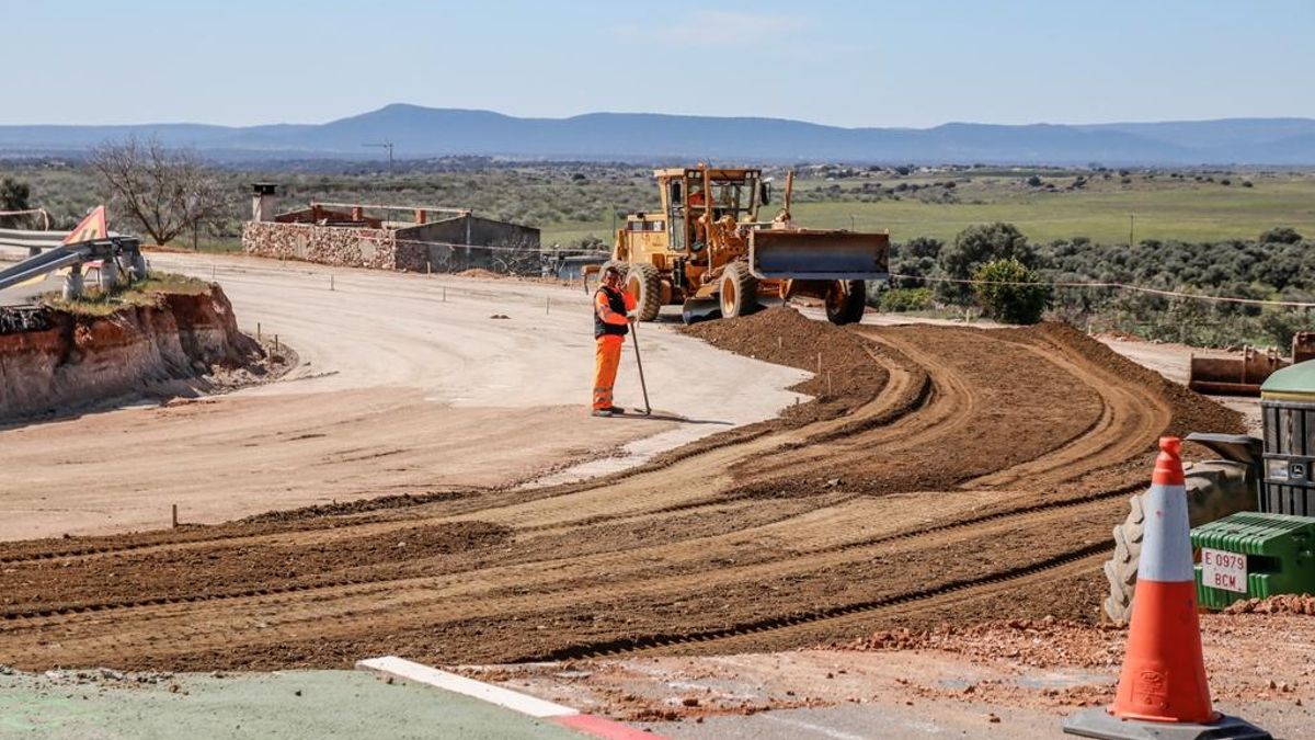 Obras de la autovía.