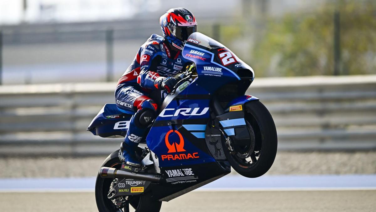 Izan Guevera, el hombre más fuerte del viernes en Sachsenring (Alemania)