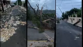 El temporal causa estragos en el Port des Canonge