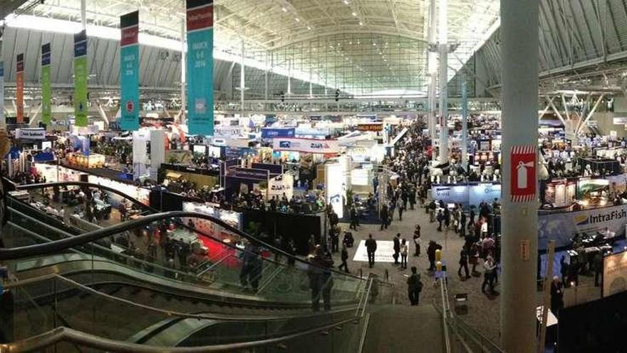 Vista general de la Seafood Expo North America, que se celebra en Boston. // Solee Gourmet