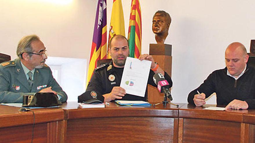 El jefe de la Policía muestra la estadística de las actuaciones