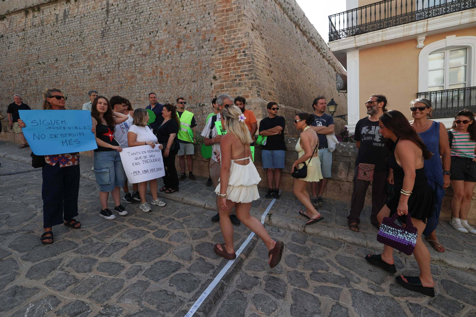 Manifestación contra la masificación turística en Ibiza