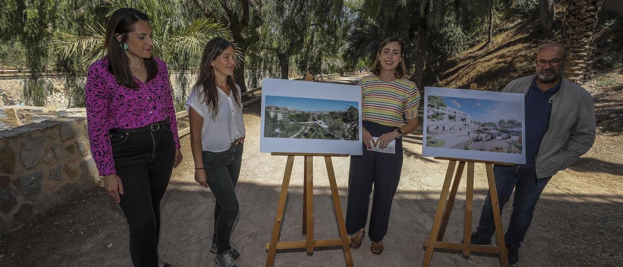 Presentación del proyecto de regeneración del cauce del Vinalopó en Elche por Compromís