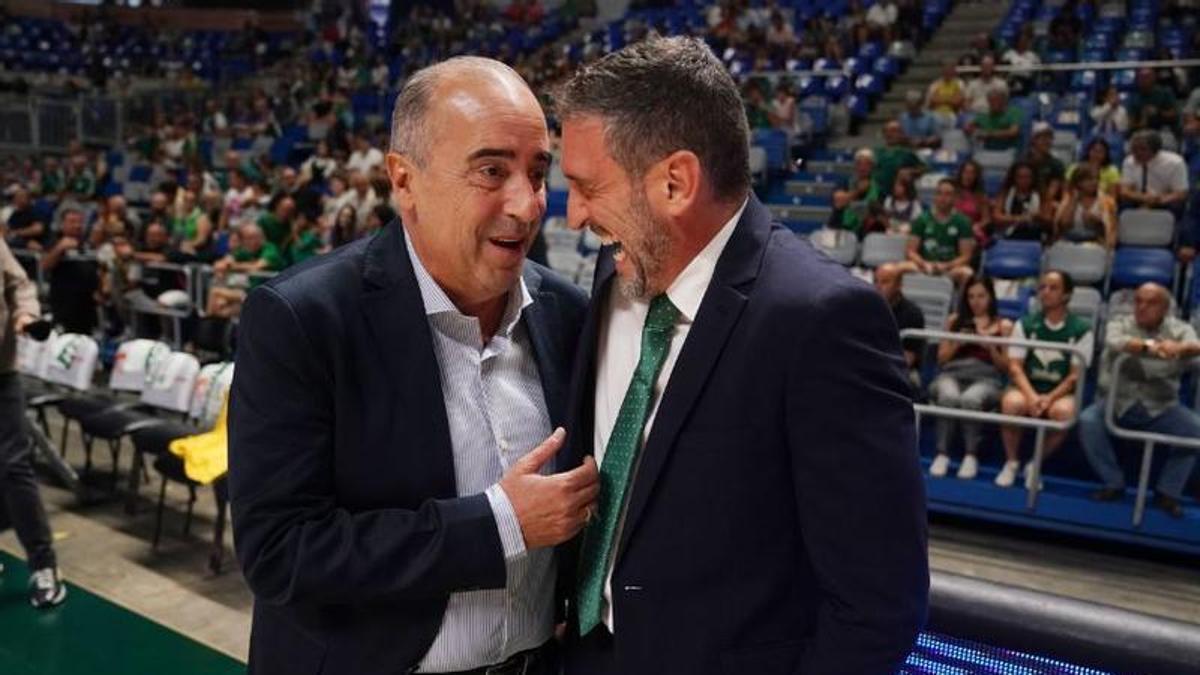 Txus Vidorreta, junto a Ibon Navarro
