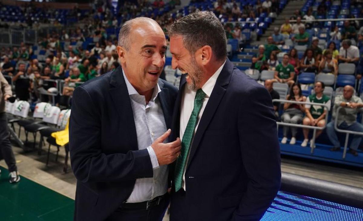 Txus Vidorreta, junto a Ibon Navarro