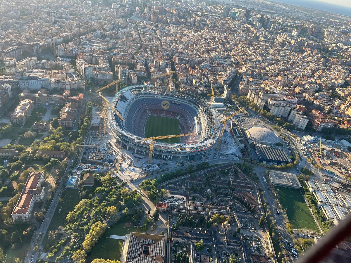 Así está el Camp Nou a siete días del estreno