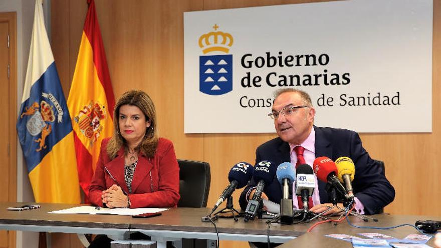 Elizabeth Hernández y José Manuel Baltar, este martes.