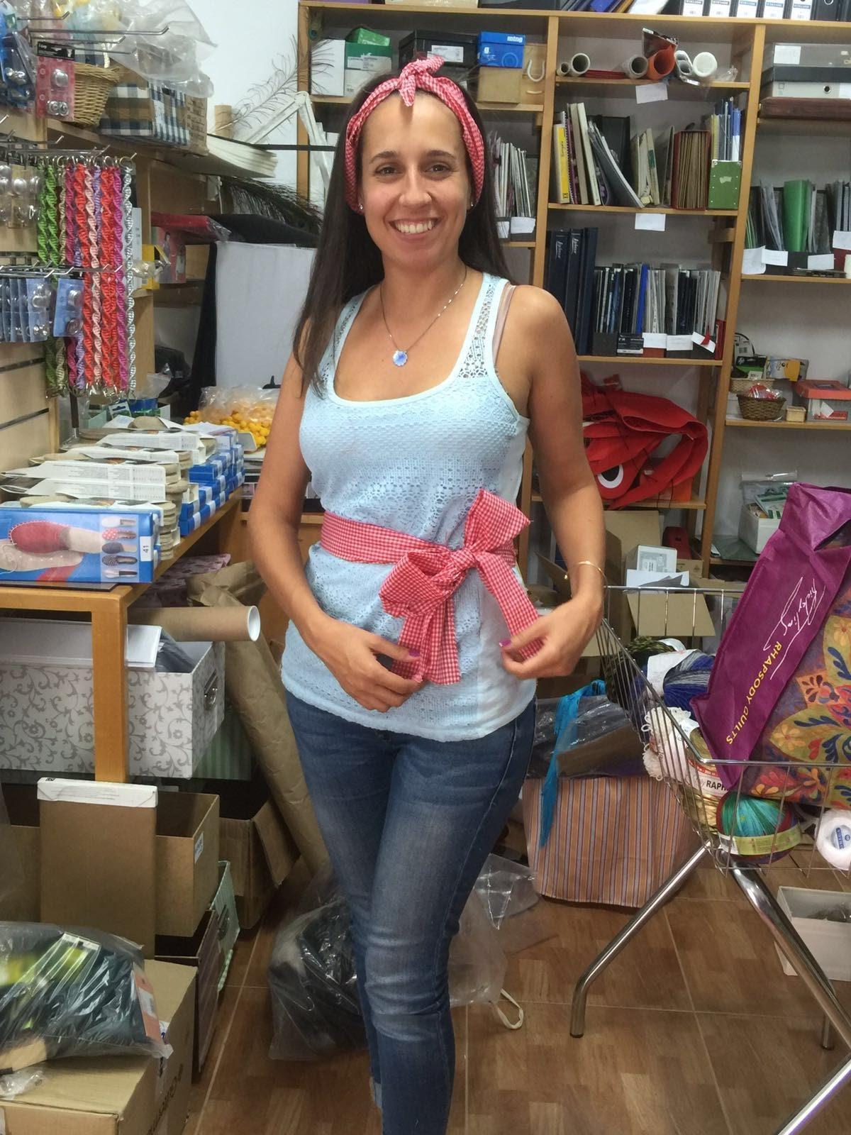 Lucía Diz, en la Mercería Sarabia.