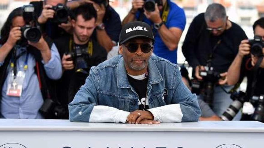 El director de cine Spike Lee, ayer, en Cannes.