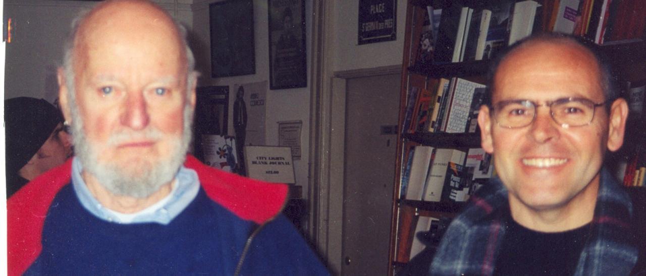 Lawrence Ferlinghetti junto a Toni Mollà.