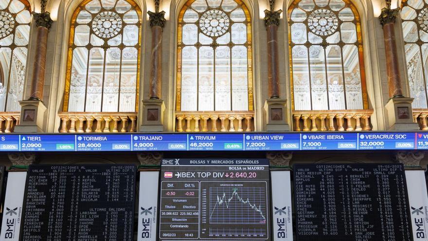 La Borsa de Madrid, en una fotografia de dimecres passat. | EUROPA PRESS