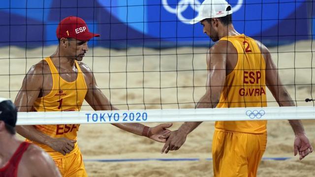 Los españoles Pablo Herrera y Adrián Gavira.