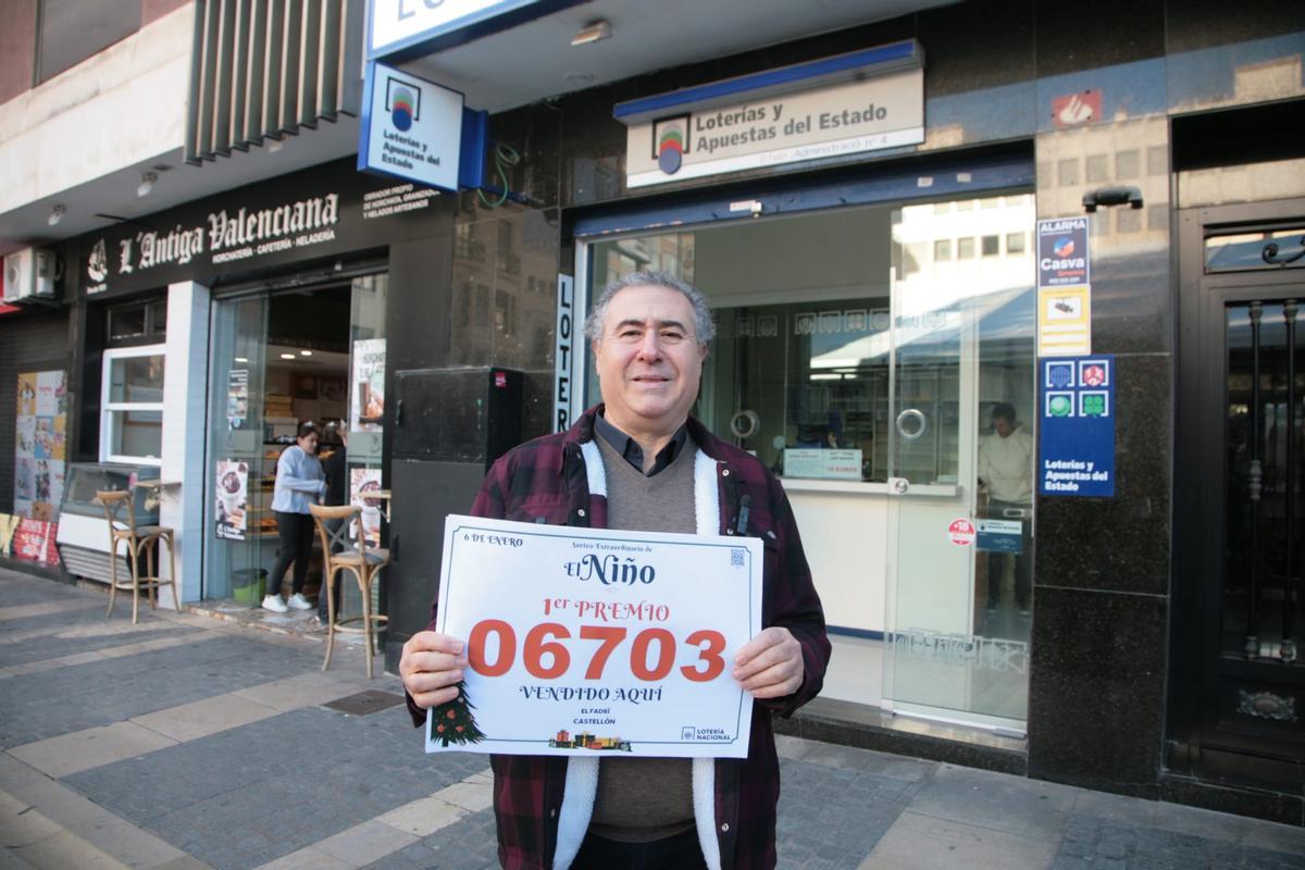 Primer premio de la lotería de El Niño en Castelló