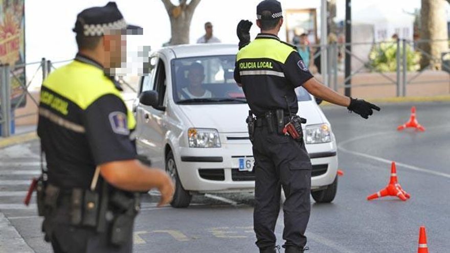 Imagen de archivo de un control policial en la isla.