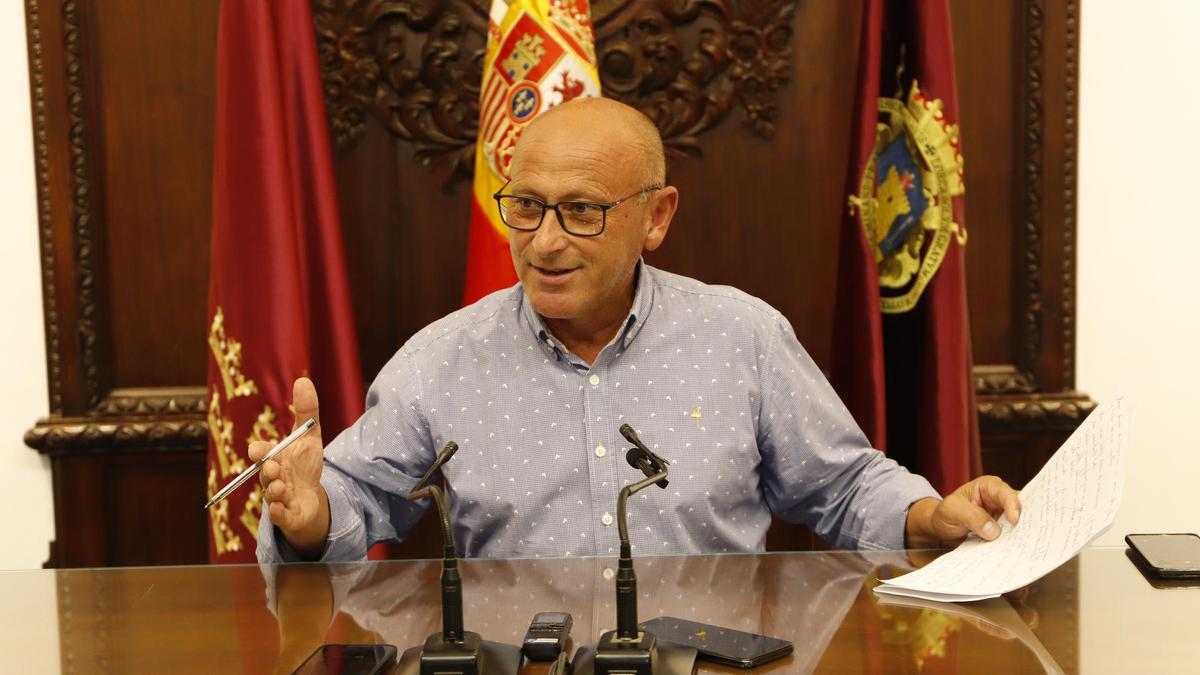 Pedro Sosa durante su comparecencia ante los medios.