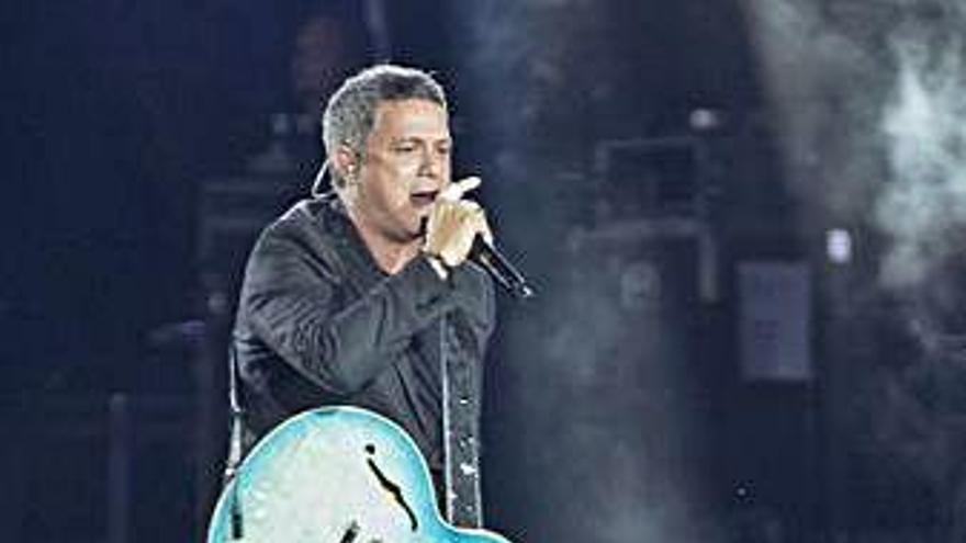 Alejandro Sanz en el concierto.