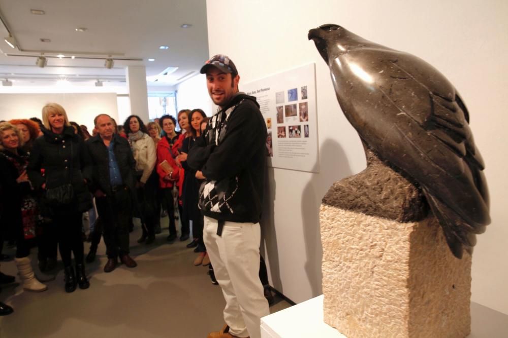 Trabajos de la Escuela de Arte de Oviedo expuestos en la sala Borrón