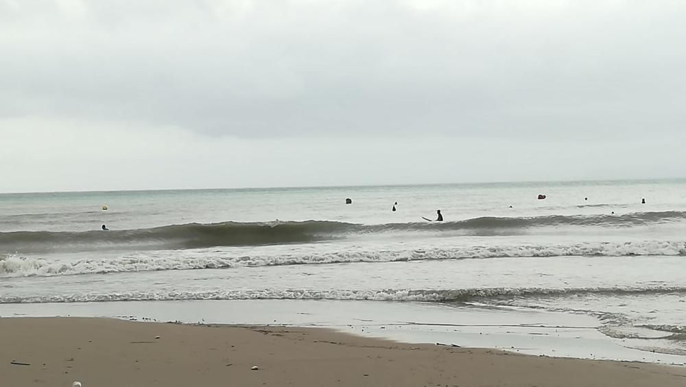 Estado en el que han quedado las playas de Alicante